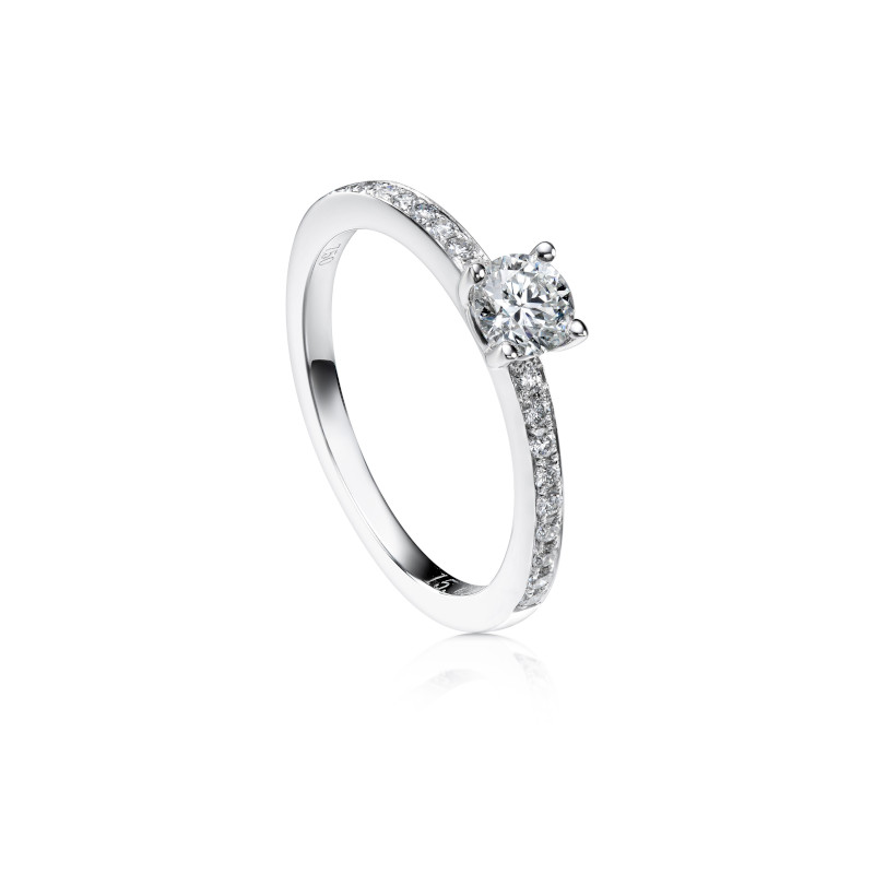 Round Cut Timeless Four Prong Diamond Engagement Ring